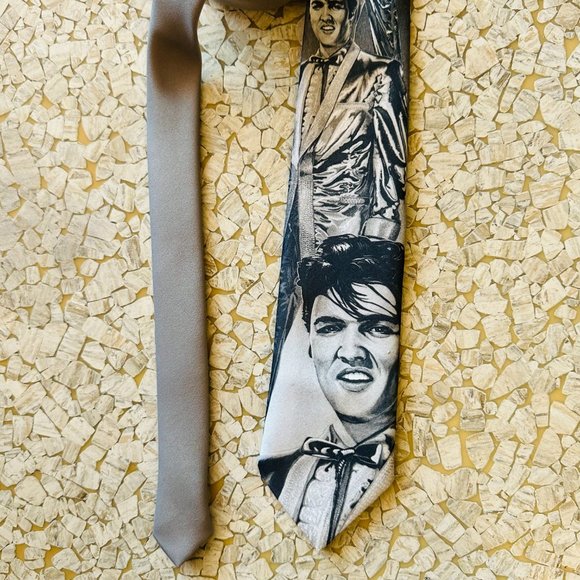 Vintage Ralph Marlin Elvis Presley neck tie 1992 - Picture 3 of 4